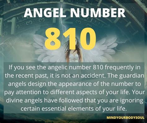 <b>Number</b> 1 is a sign of beginnings. . 810 angel number